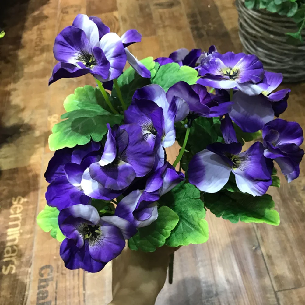 

Silk Artificial Flower Purple 25x25x40cm Realistic Faux Phalaenopsis for Home Garden Wedding Decoration Vase Filler