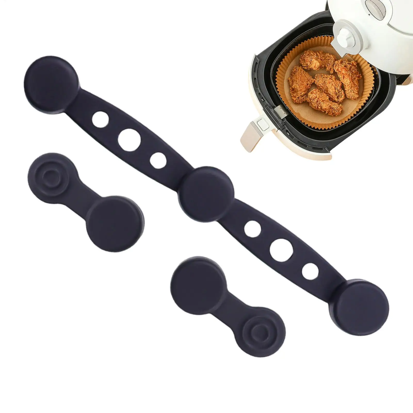 Air Fryer Liner Magnets Air Fryer Buckle Silicone Accessories Liner Holder for Holding Down Parchment Paper Prevent Paper From