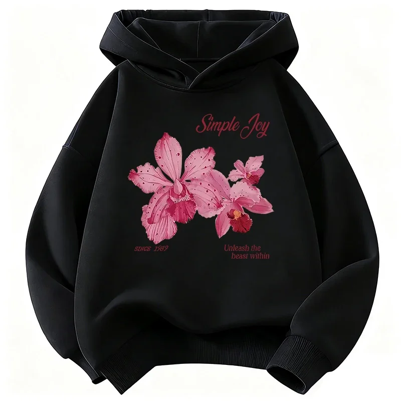 Children's Hooded Sweatshirt - Japanese Retro Cherry Blossom Pattern - Warm and Comfortable Boys' and Girls' Pullover Sweater
