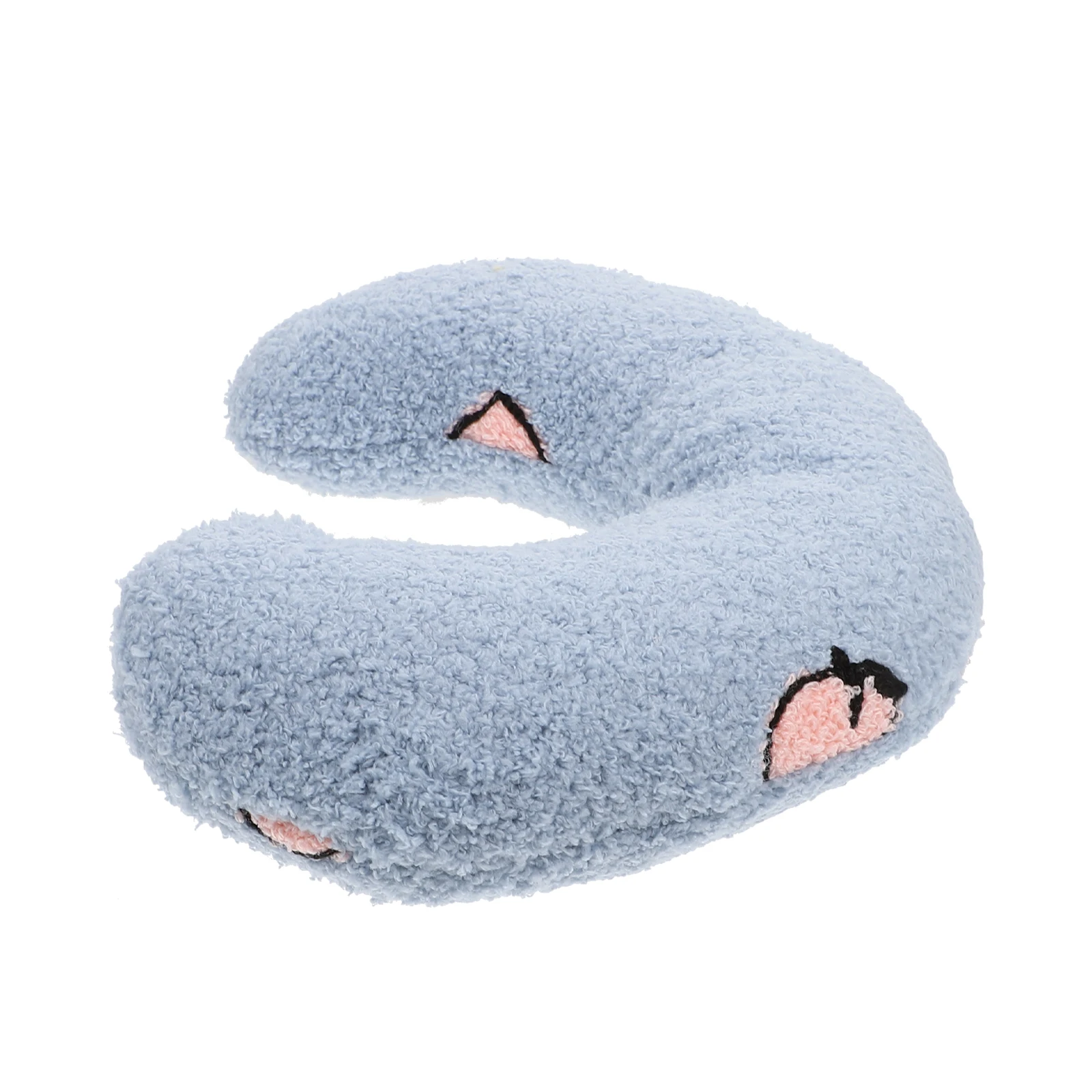 

U Shape Pet For Cats Dogs Nap Cushion Comfortable Sleeping Pillow Neck Support Portable Pet Supplies U-Shaped Cushion Light