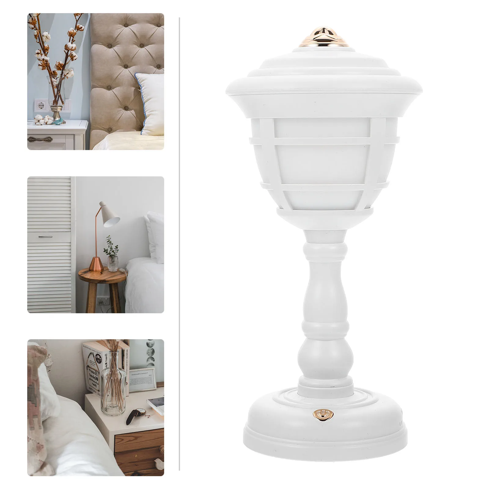 

1 set 1 Set Retro Style Lamp Mini Table Light For Bedroom Nightstand Usb Charging Decorative Vintage Night Light Home Decor