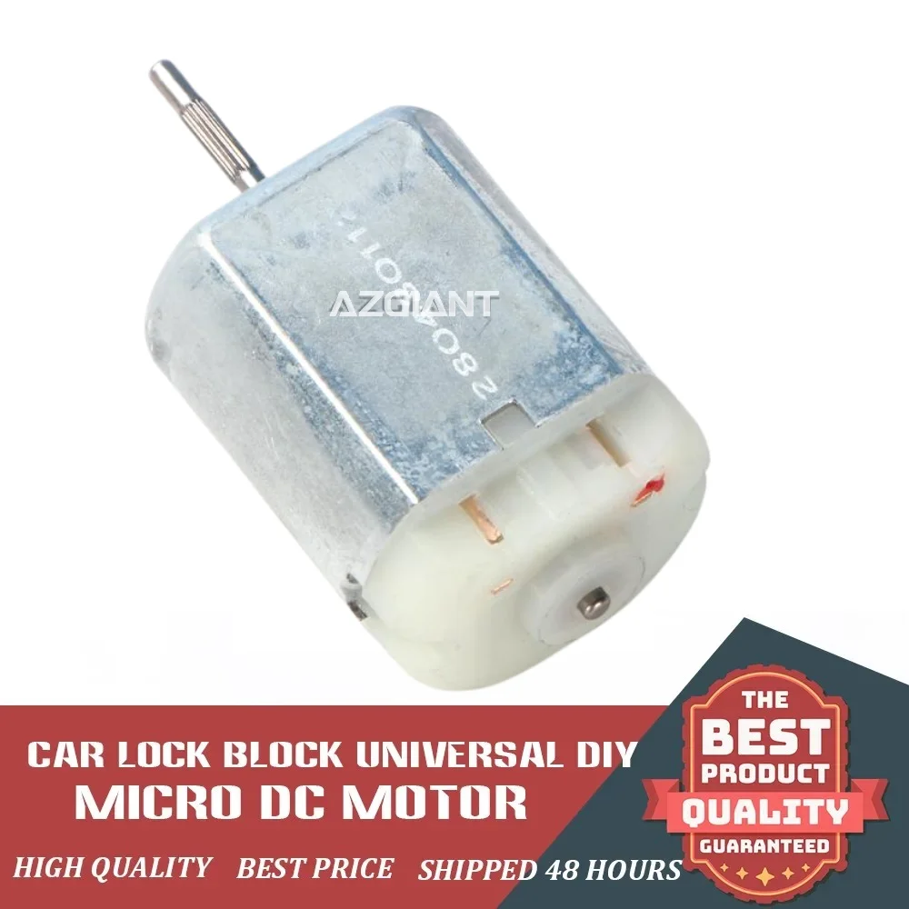 AZGIANT 1/2/3/4/5pcs Central Locking Door Lock Rearview Mirror Folding Micro Motor 12V DC FC280 Flat Carbon Brush Motor
