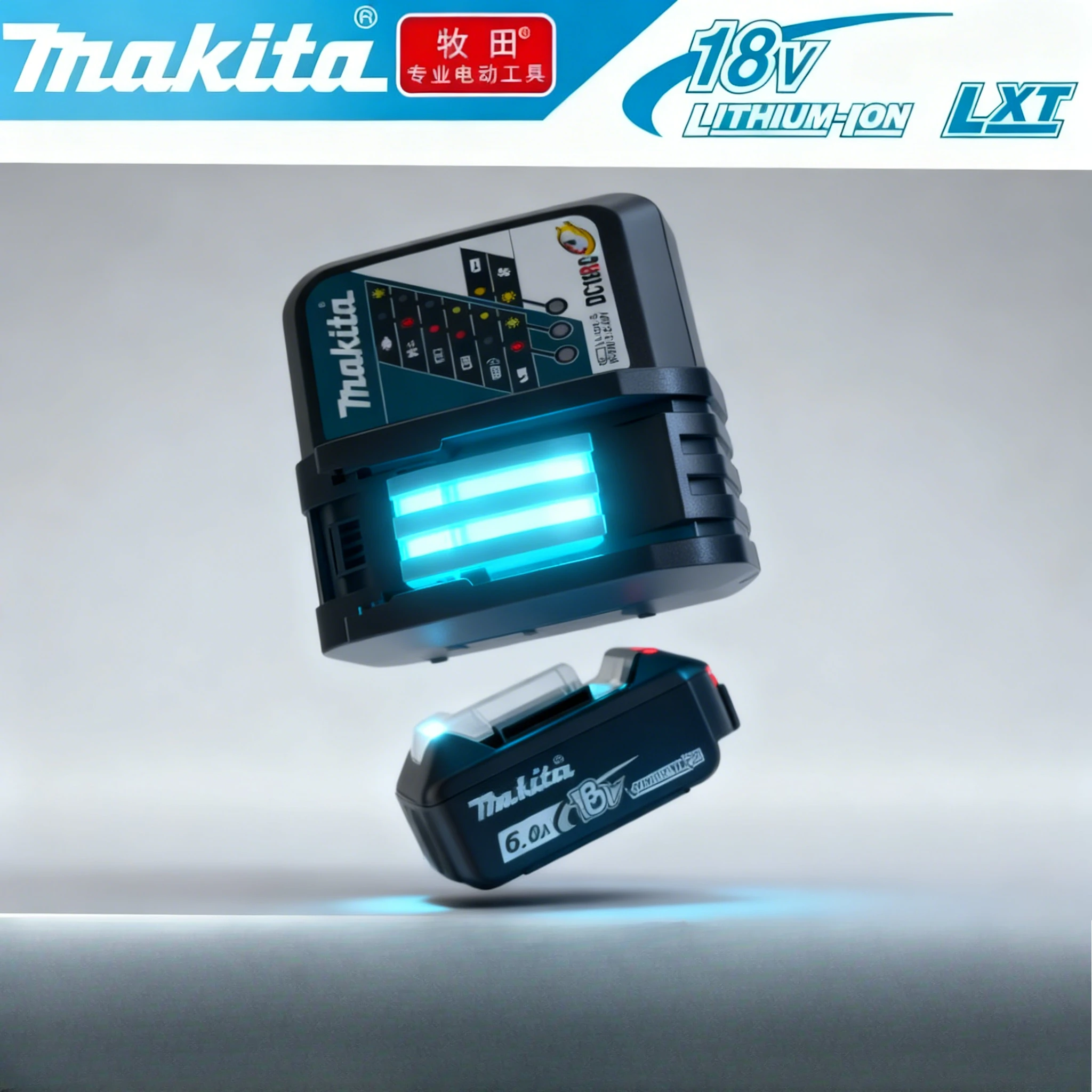 

Replacement 18V Lithium Battery for Makita 9Ah 6Ah 5Ah Compatible with BL1830B BL1850B BL1850 BL1840 BL1860 BL1815 - 100% Origin