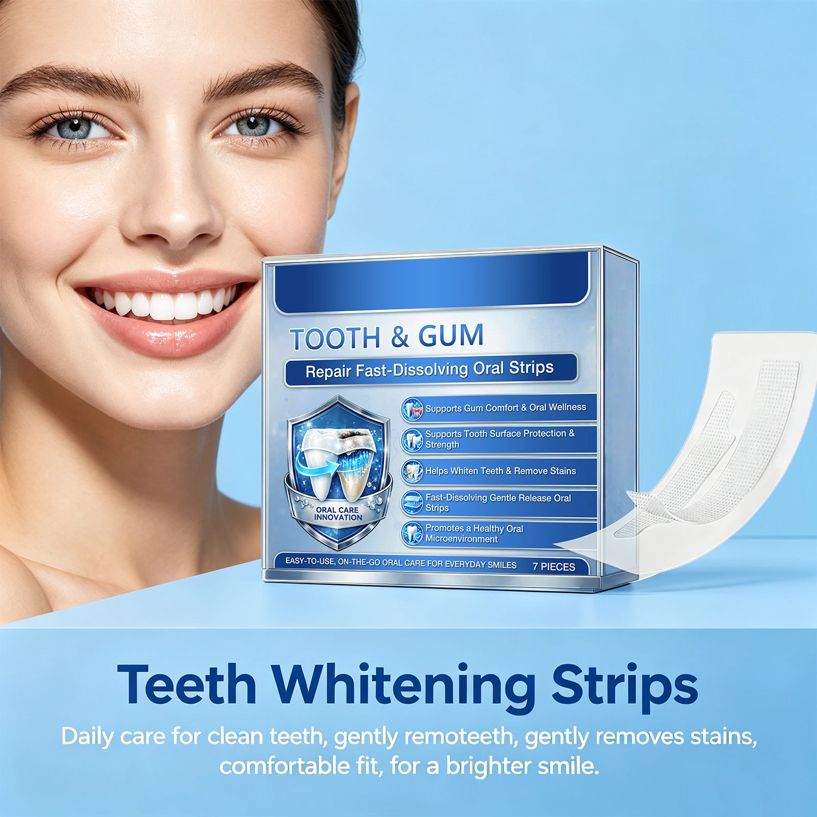 Tooth & Gum Repair Oral Strips - Teeth Whitening Strips Crest ulasan dan harga