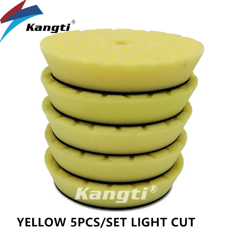 5 (125mm)/6 (150mm) Inch Auto Waxen Buffing Pad Duitsland Schuim Polijstschijf Auto Care Reparatie Tools Wax Pads voor Auto Detaillering