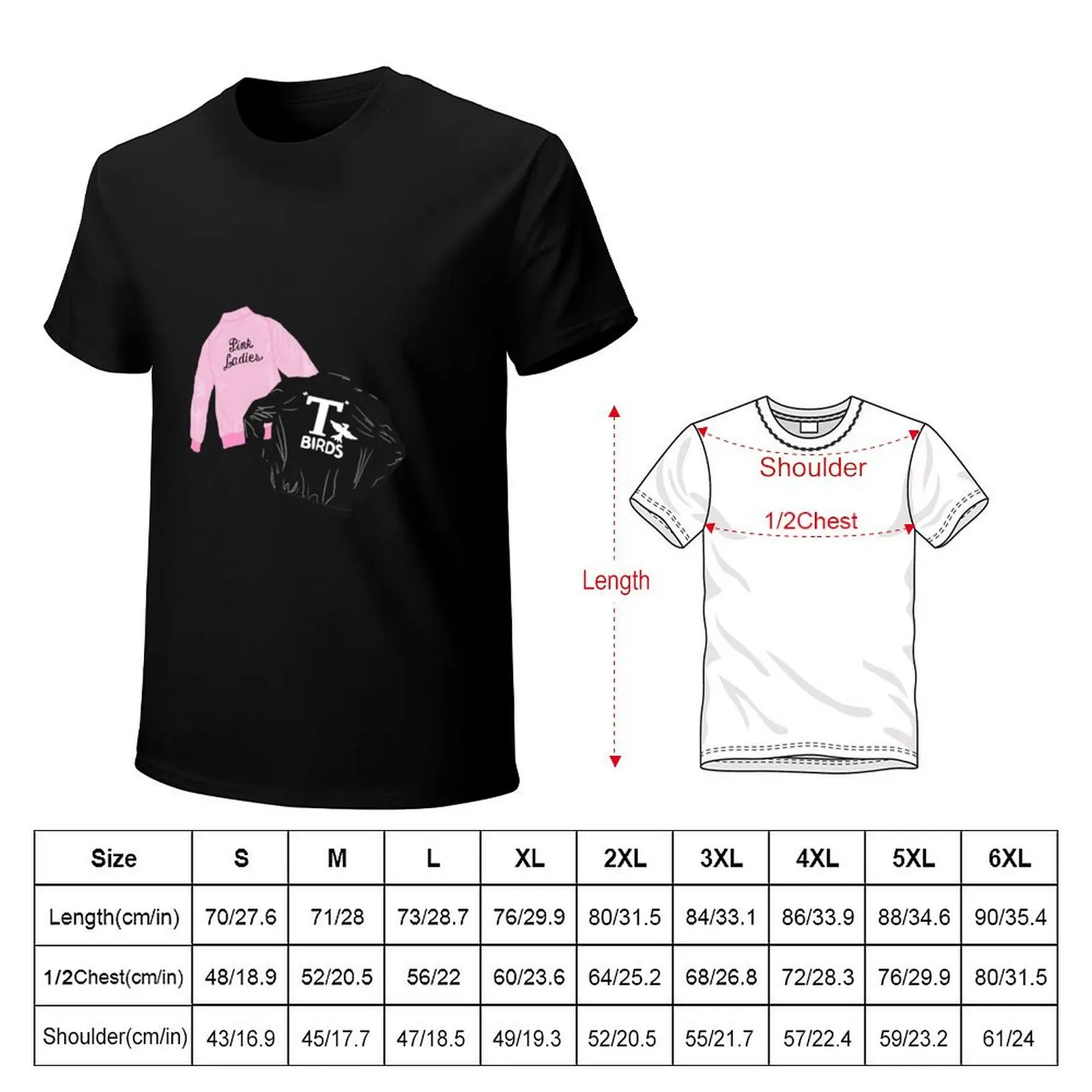 Grease Pink Ladies T Bird Jackets T-Shirt Essential Solid Color T-Shirt