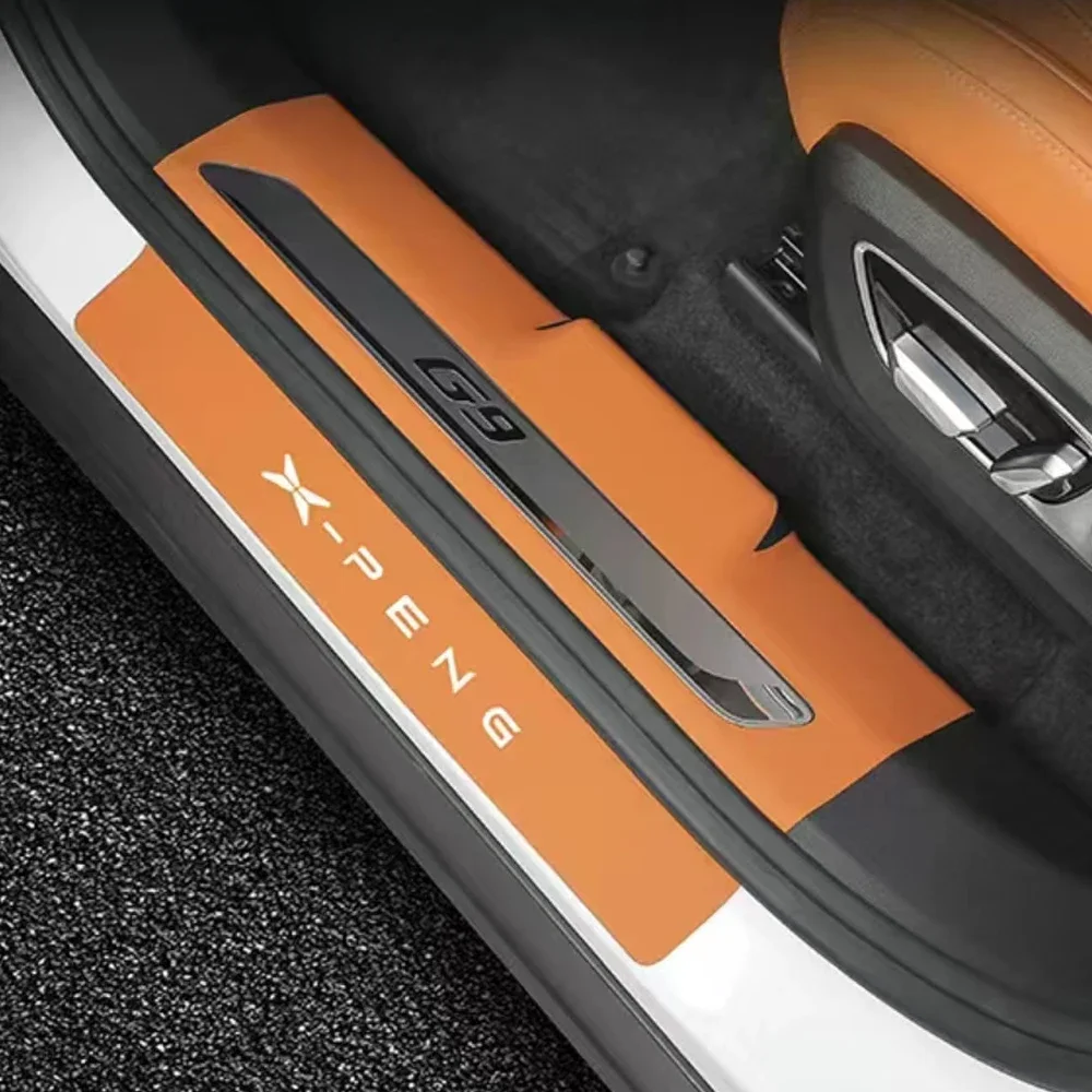 

Пороговая полоса, модифицированная педаль приветствия для багажника Xpeng G9, кожаные наклейки на защитную пластину от царапин и ступенек