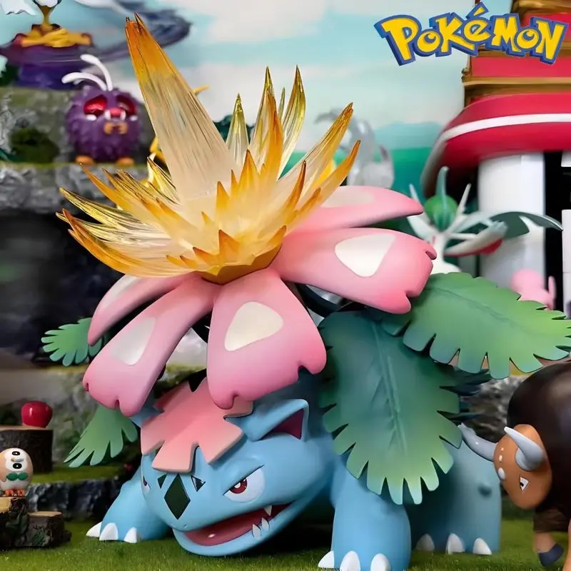 15-cm-haute-qualite-pokemon-anime-jeu-dessin-anime-figurine-jouet-a-la-mode-mega-bulbasaur-bureau-figurine-2d-modele-cadeau-a-collectionner