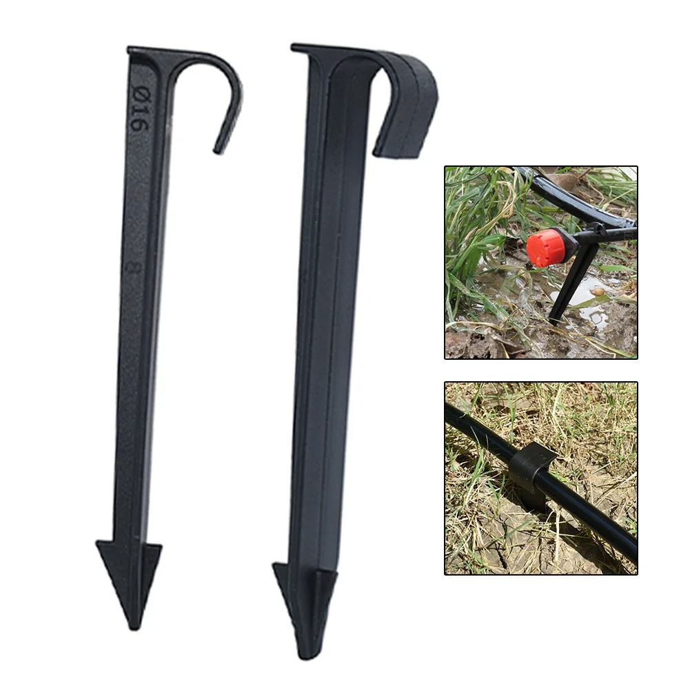 50 pz 16/20mm C tipo supporto per tubo da giardino per 1/2 3/4 PE tubo gocciolamento supporto per tubo di argilla picchetti fissi accessori per l'acqua del giardino