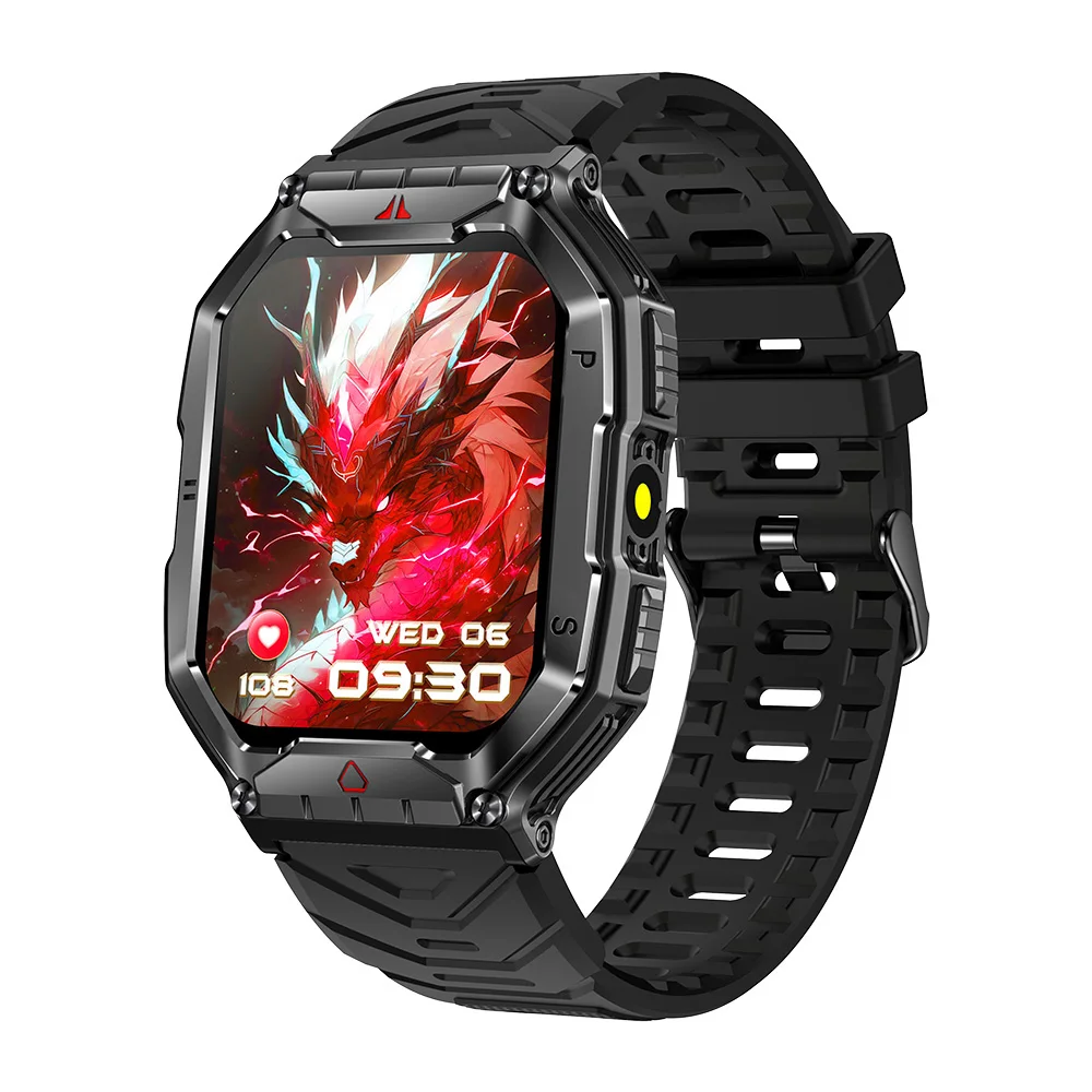 TJXL-2024 Kr82 AI صوت مساعد ساعة ذكية للرجال والنساء عميق مقاوم للماء بوصلة 650mAh بطارية للرياضة في الهواء الطلق BT Call #2