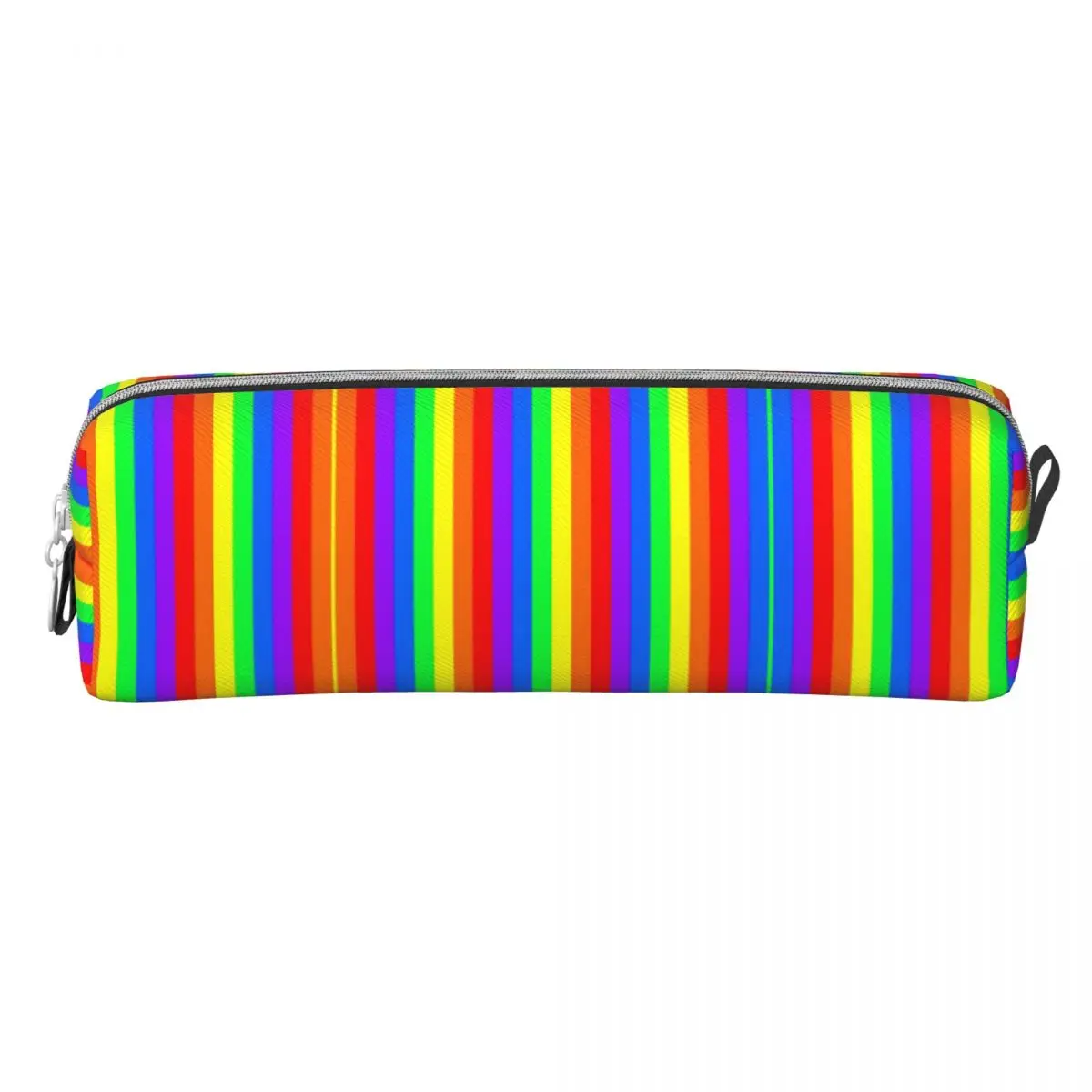 

Rainbow Striped Pencil Case Vertical Lines Zipper Pencil Pouch Boy Girl Vintage University School Pencil Cases Stationery