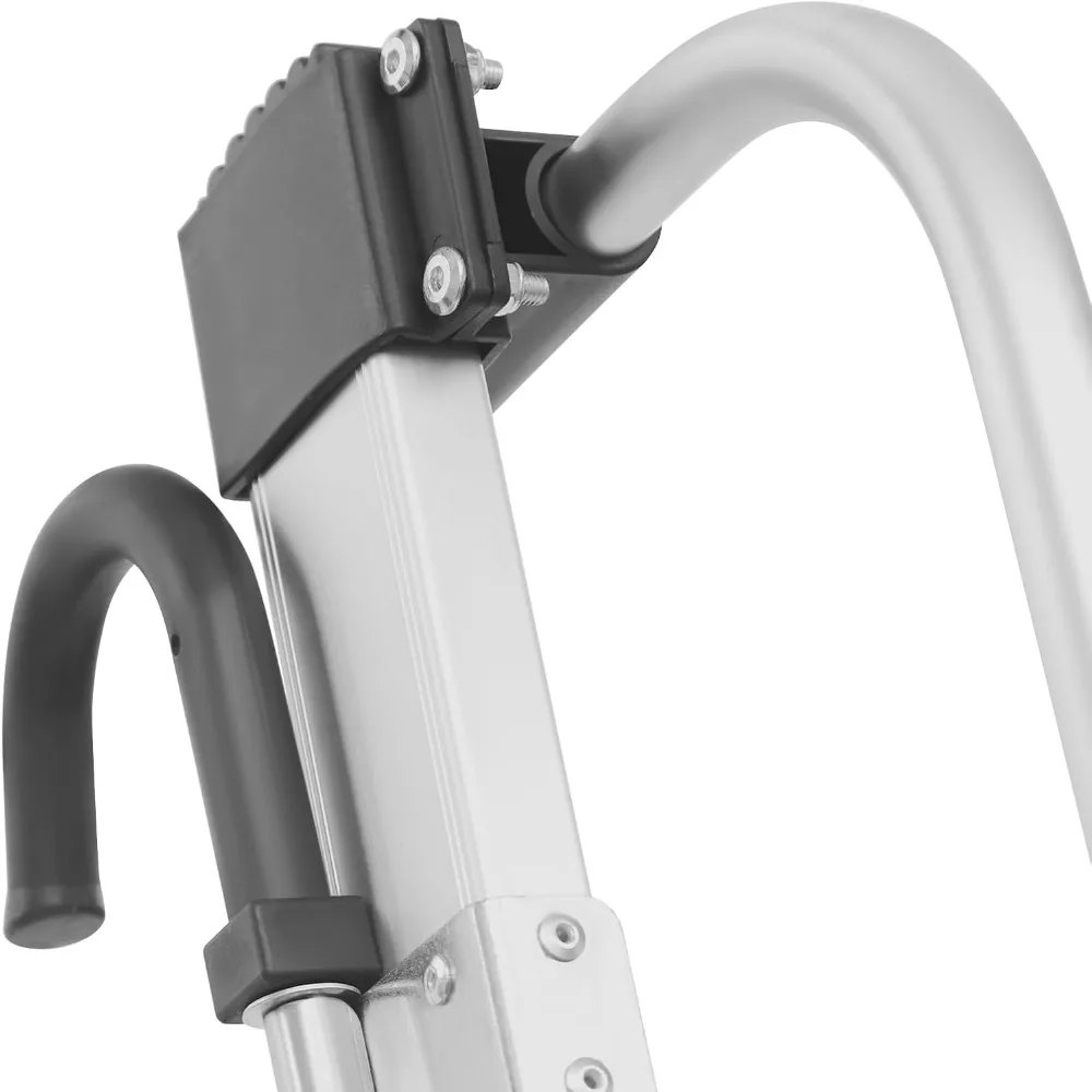 سلم سرير بطابقين RV قابل للتعديل بخمسة خطوات مع دواسات مضادة للانزلاق - تركيب جداري وأرضية قابل للطي لسلامة معززة #5