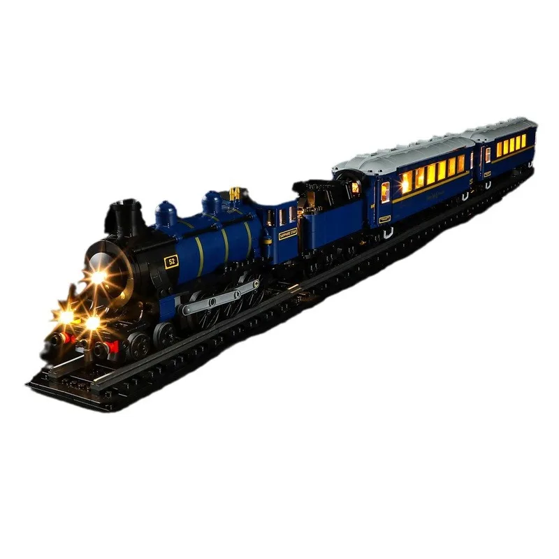 116CM Blocks Eastern Train 21344 Large Train Educational Assembly Building Blocks Toys Gifts light