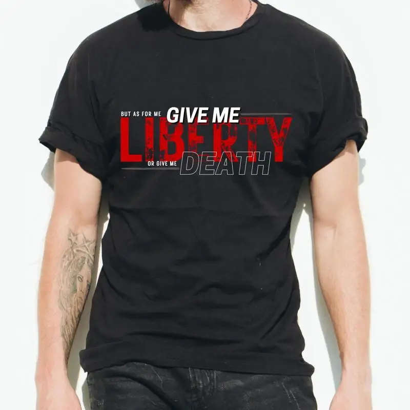 

Give Me Liberty T Shirt Premium Patriotic Patrick Henry History