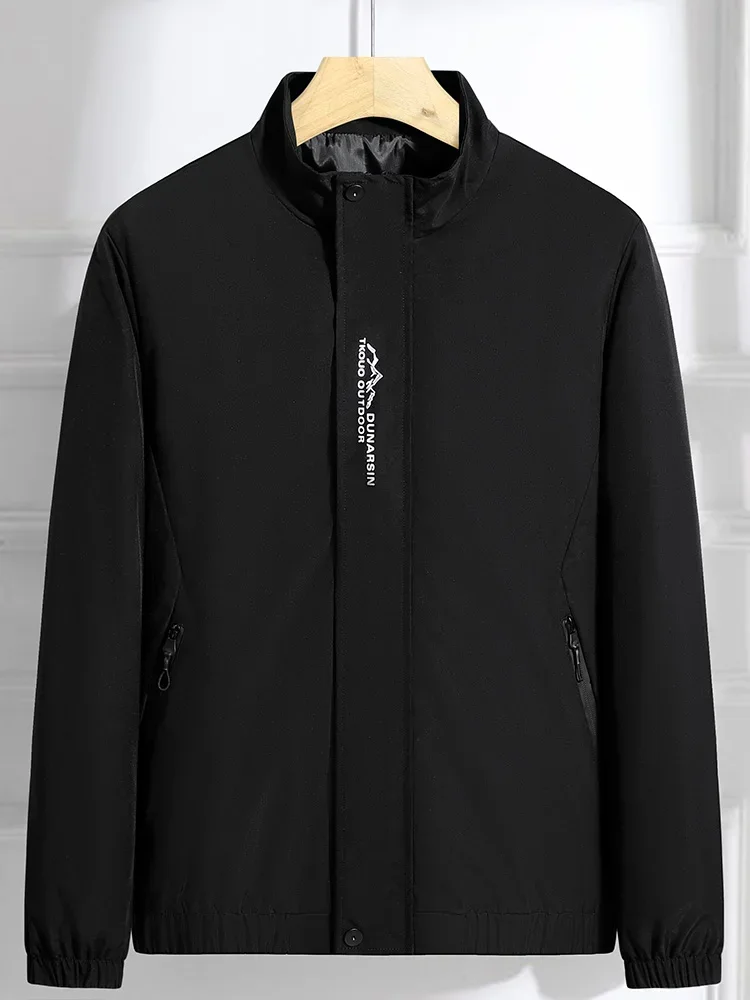 2024 New Plus Size 8xl 7xl Men Jacket Coats Spring Autumn Outdoor Windproof Black Gray Green Large 6xl 5xl Causal Windbreaker