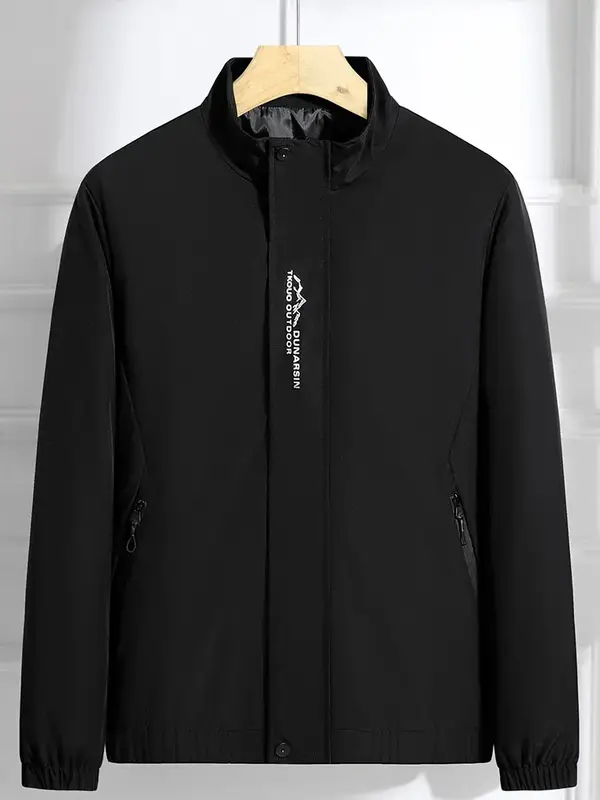 2024 New Plus Size 8xl 7xl Men Jacket Coats Spring Autumn Outdoor Windproof Black Gray Green Large 6xl 5xl Causal Windbreaker - Image 2