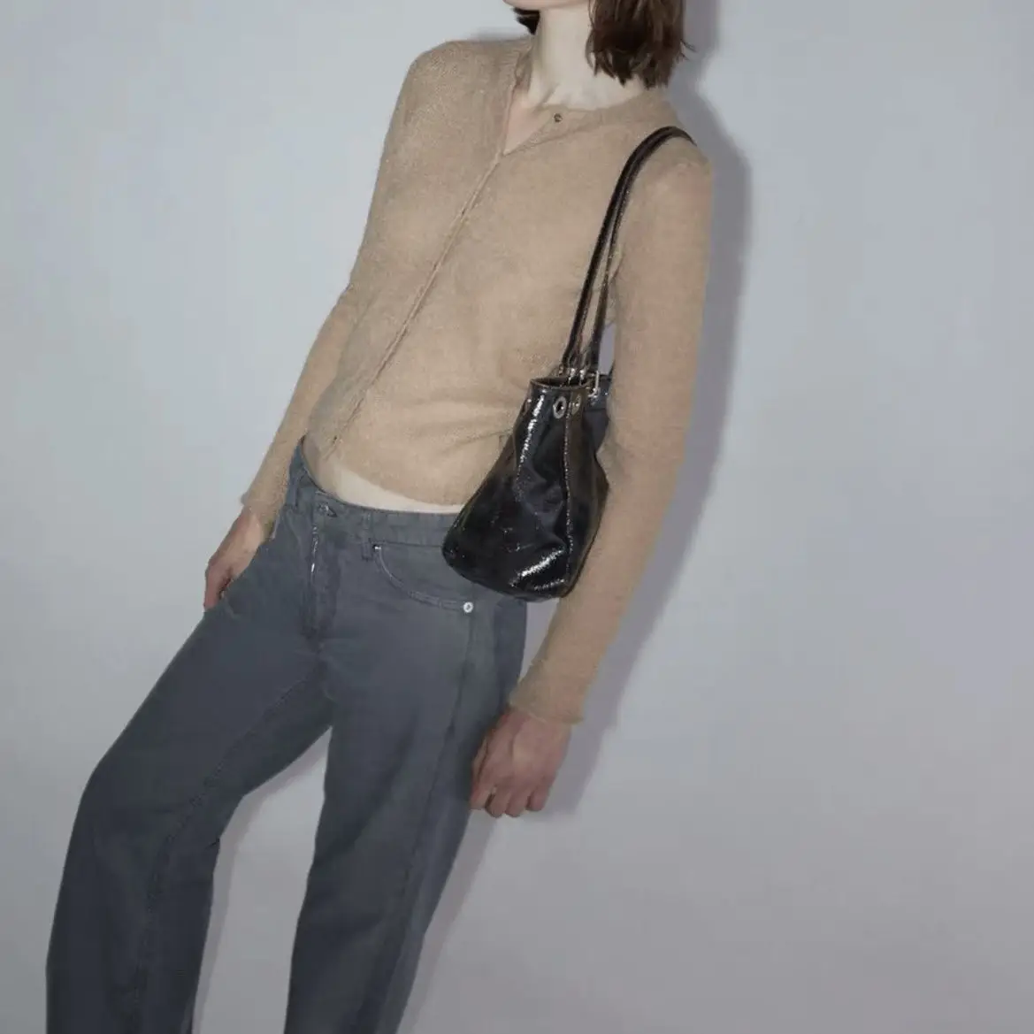 Women Bag 2026 New Fashion Simple Metal Ring PU High-Capacity Shoulder Bag Handbag Tote Bags Office Lady