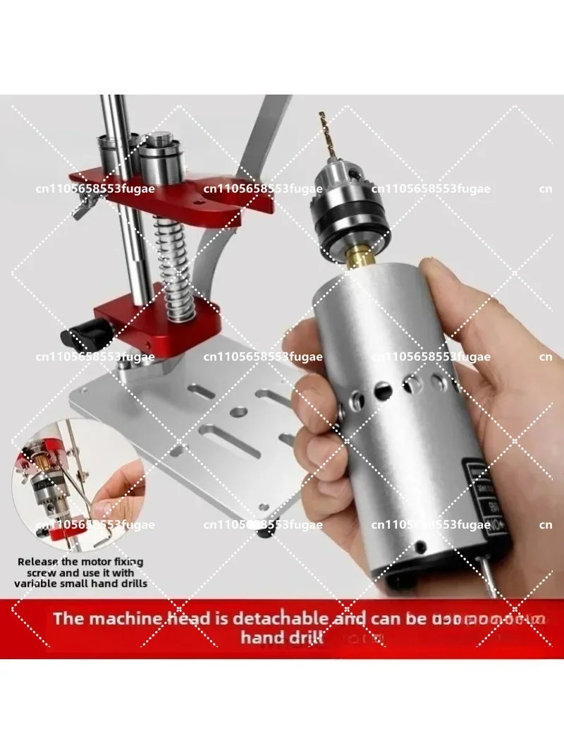 Mini Desktop Electric Drill Precision Small Table Drill Variable Speed Metal Jade Polisher for Craftsmanship And Detail Work