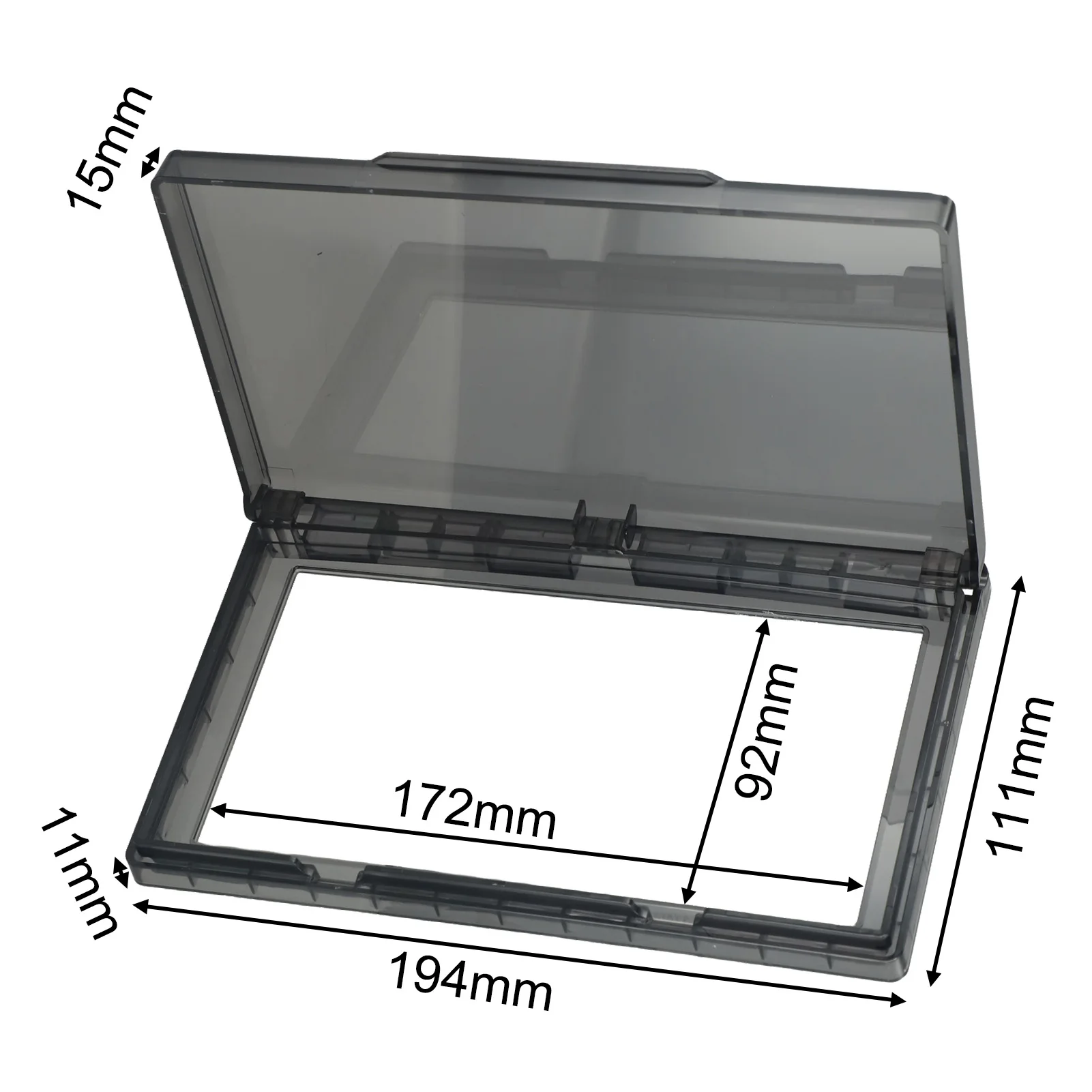 Black Reversible Switch Cover 110 Wide Opening Ultra-Thin Design Easy Installation Oil Resistant PC Material Splash Resistant