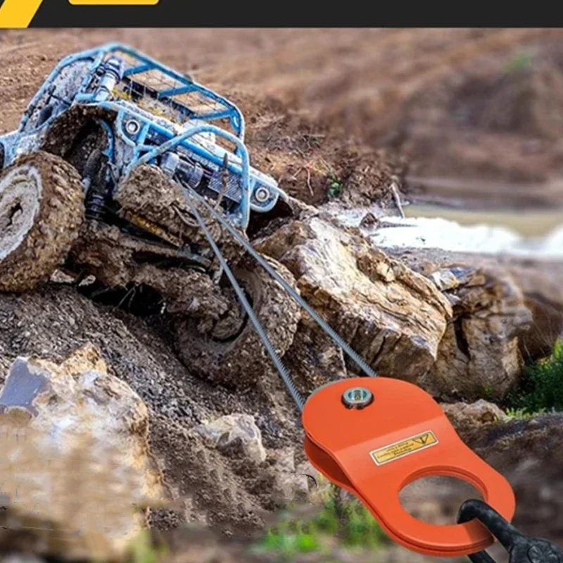 Off-road Vehicle Rescue Pulley Splint Wheel Pulley Modified Outdoor Trailer Winch Off-road Bike Self-rescue