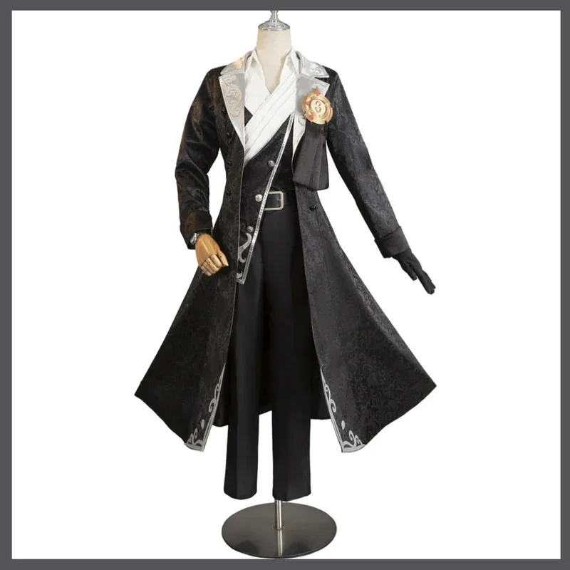 2025 22 게임 아이덴티티 Ⅴ 조셉 DM 코스프레 의상 사진작가 전 백작 데살니에 가발 턱시도 코트 남성 카니발