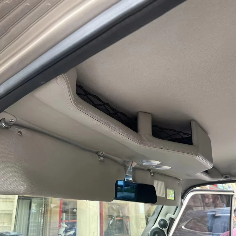 Full Storage Leather Roof Console With Lights for Toyota Land Cruiser 76 79 LC76 LC79  Single Cab Dual Cab Accessories