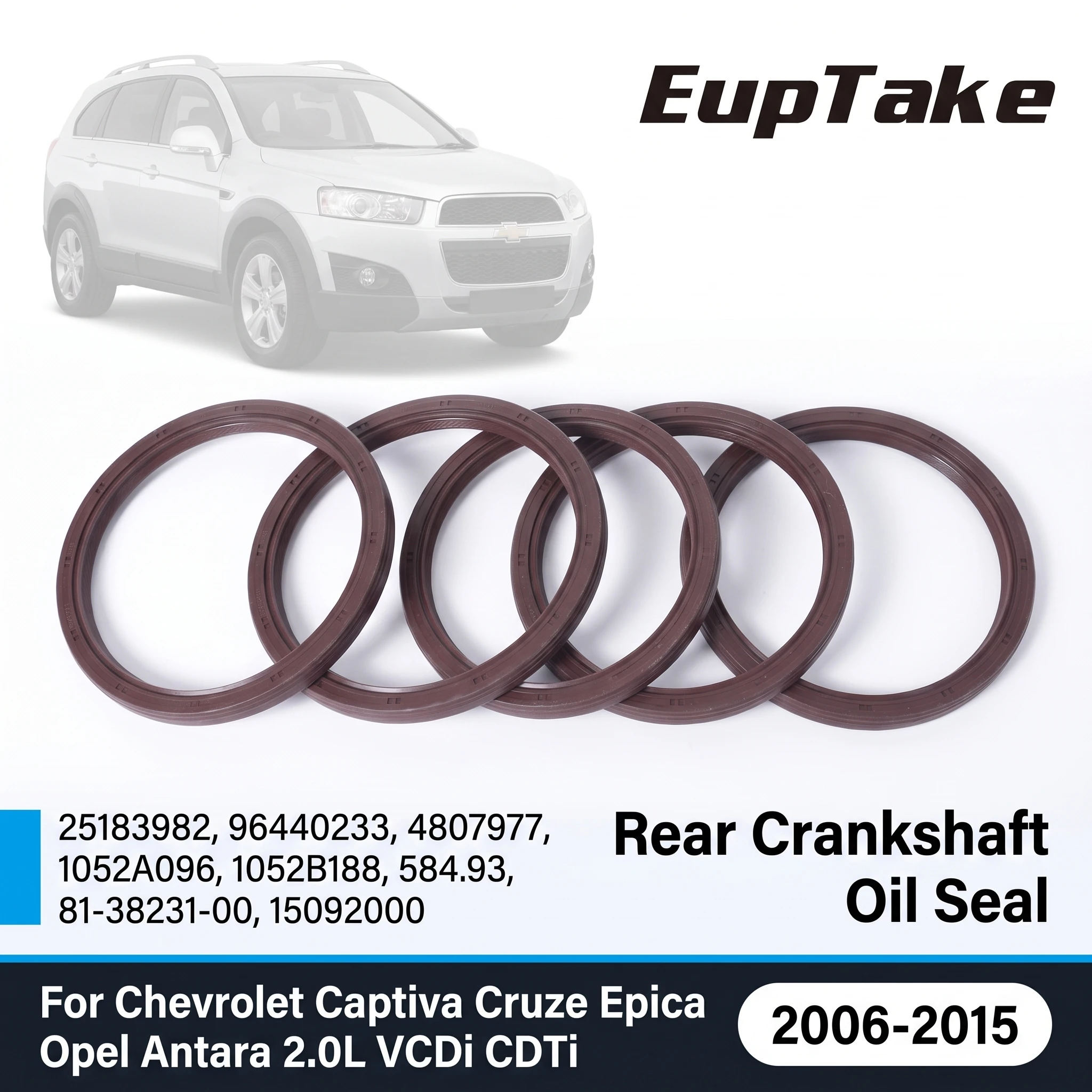 Rear Crankshaft Oil Seal for Chevrolet Captiva Cruze Epica Opel Antara 2.0L VCDi CDTi Replacement Part 25183982 96440233 4807977