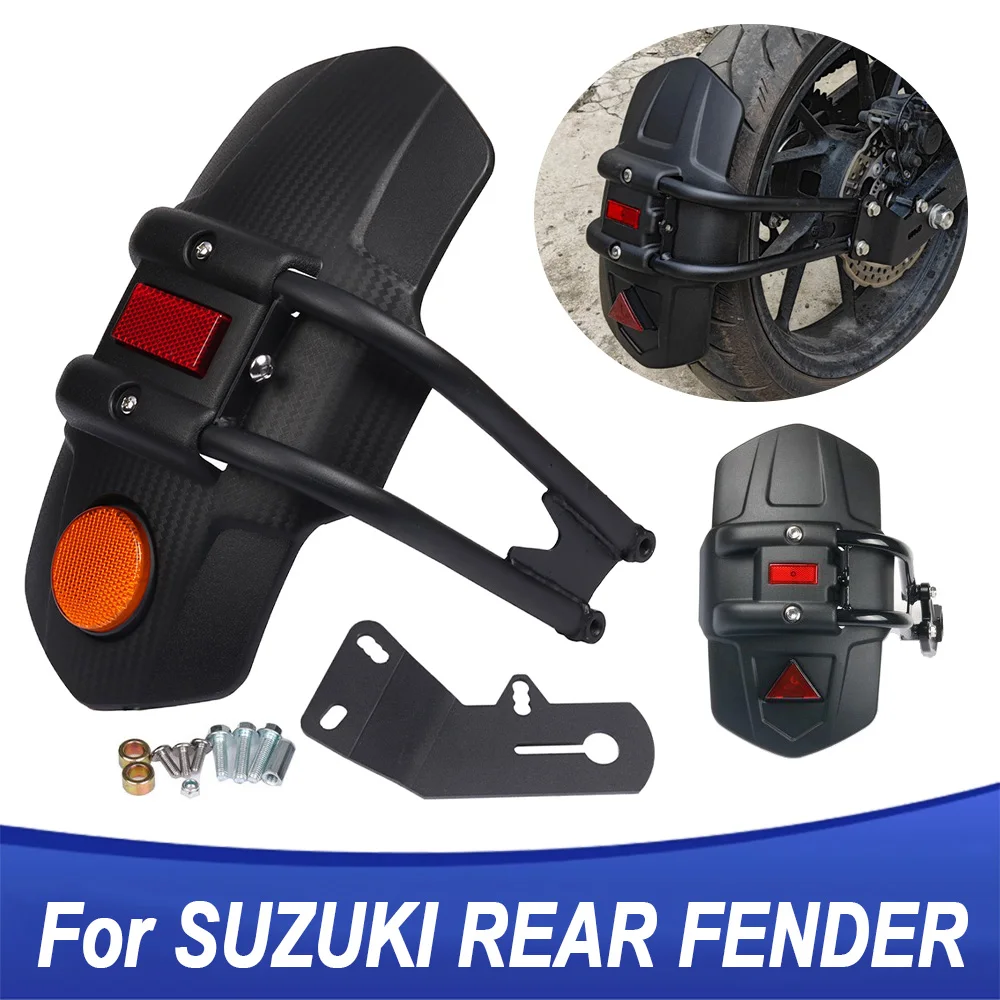 Guardabarros trasero para motocicleta, protector contra salpicaduras para Suzuki DL650 DL250 v-strom 650 250 250SX 650XT GSX S750 SV650 VANVAN 200