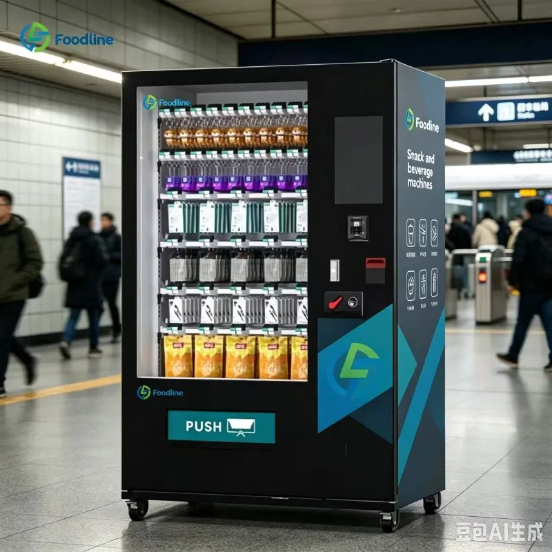 FL Customized Smart Snack and Beverage Vending Machine for Busy Locations