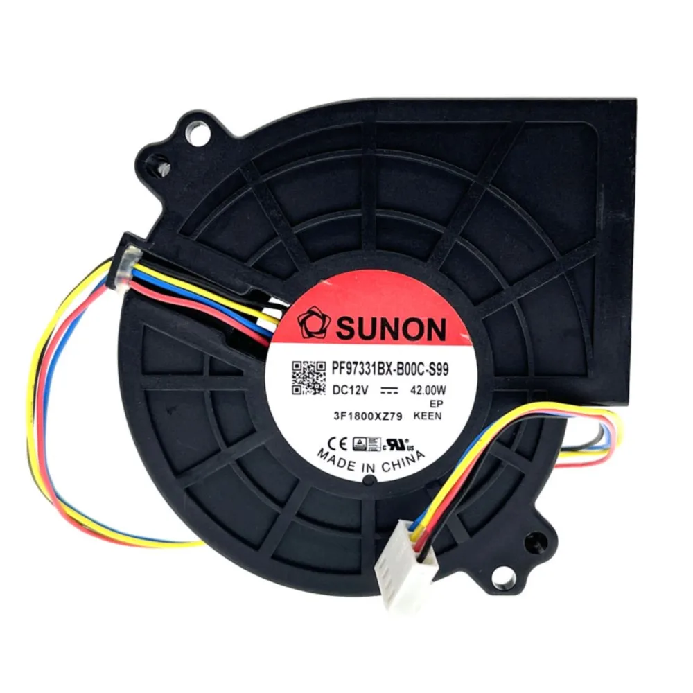 Blower Fan 97mm PWM 9733 DC 12V 42.00W Original Sunon PF97331BX-B00C-S99 6800RPM High Speed Air Flow Extractor