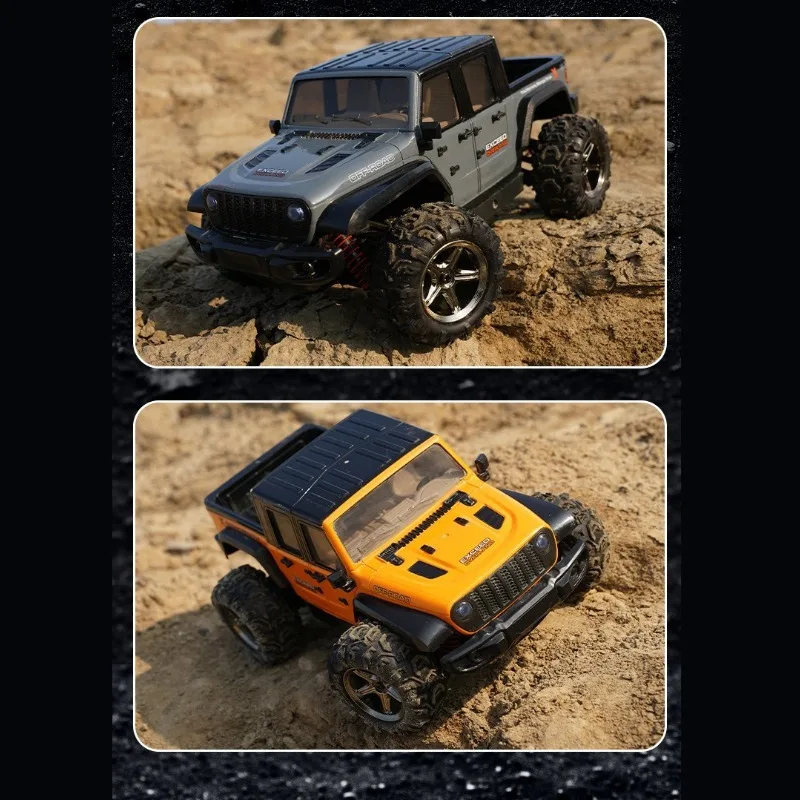 2.4GHz Off Road Remote Control Car Kids RC Toy Car with Rechargeable Battery Shock Absorption Climbing RC 4WD Cars Boys Gift