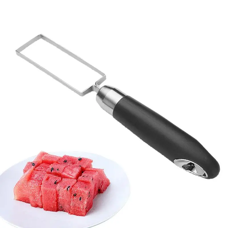 

Watermelon Cutter Stainless Steel Cube Cutter Watermelon Slicer Tool Safe Portable Fruit Cube Cutter Kitchen Gadgets For Camping