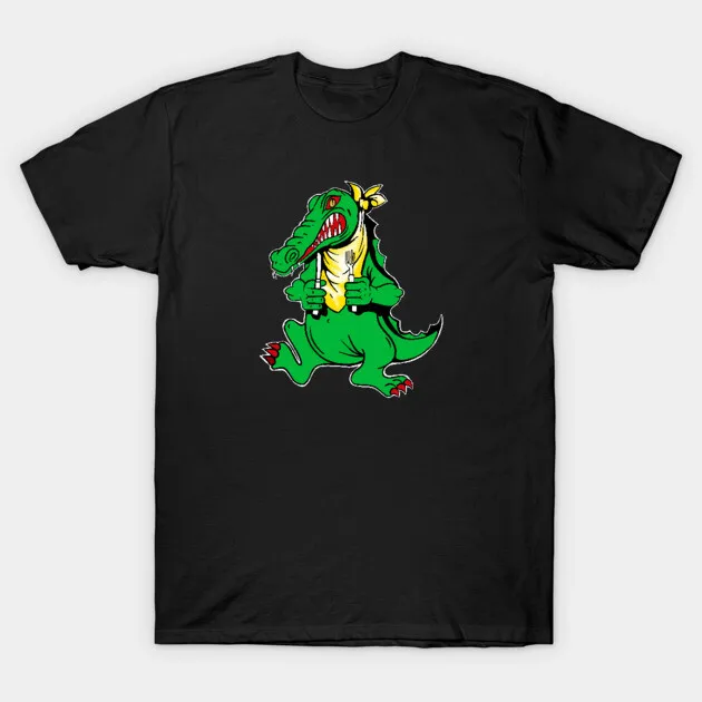

Jerry's Alligator Graphic Print Summer Luxury Brand Cotton Men's and Women's T-Shirts Short Sleeves Street Fashion