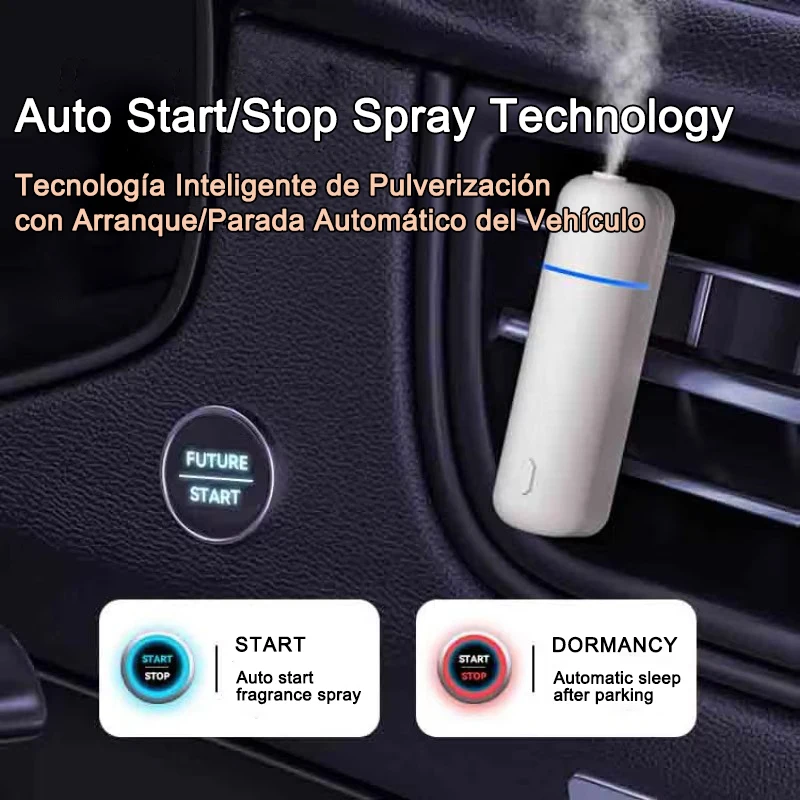 ​​Smart Car Aroma Diffuser Auto Start Stop with Engine Fast Deodorizer Long Lasting Fragrance  6 Bottles Essential Oils Gift​