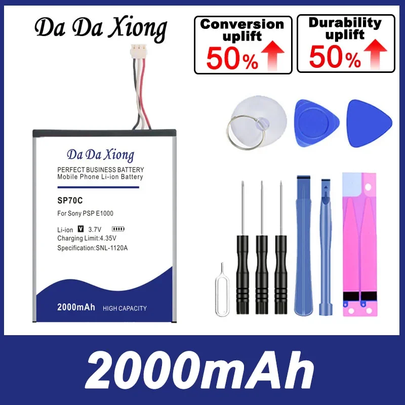 DaDaXiong 2000mAh SP70C Battery For Sony PSPE1000 PSPE1002 PSPE1004 PSPE1008 Pulse Wireless Headset 7.1 PSPE1000 PSPE1002