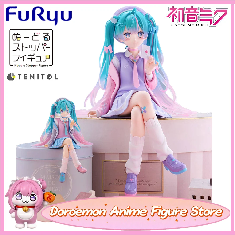 

In Stock Original Furyu Tenitol Big Noodle Stopper Figure Hatsune Miku Blazer In Love Ver. 32Cm Big Miku Beauty Figures Gifts