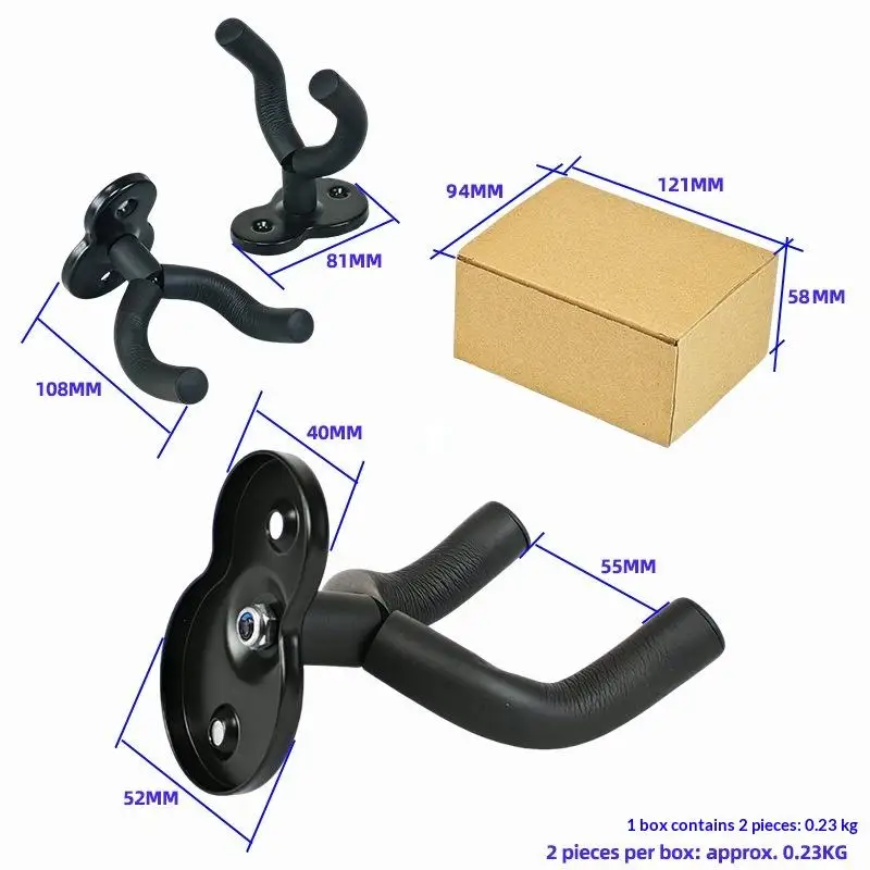 ~Heavy Duty Metal Guitar Wall Hanger Universal Mount Holder For Acoustic Electric Guitars Ukulele Storage Rack