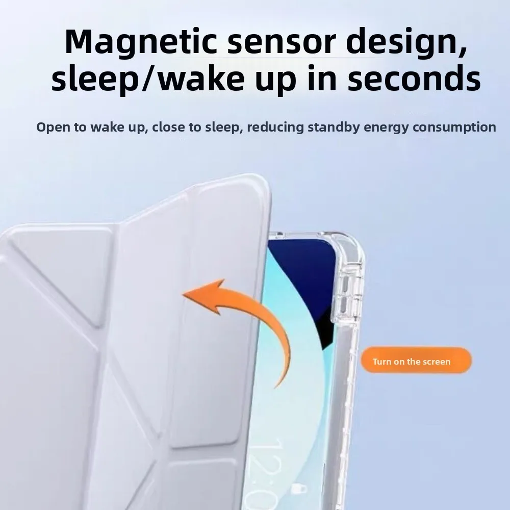 

Тонкий чехол для планшета из ТПУ, прозрачный чехол с защитой от падения, противоударный, многофункциональный для iPad 11th air6/7 Pro18/20/21/22