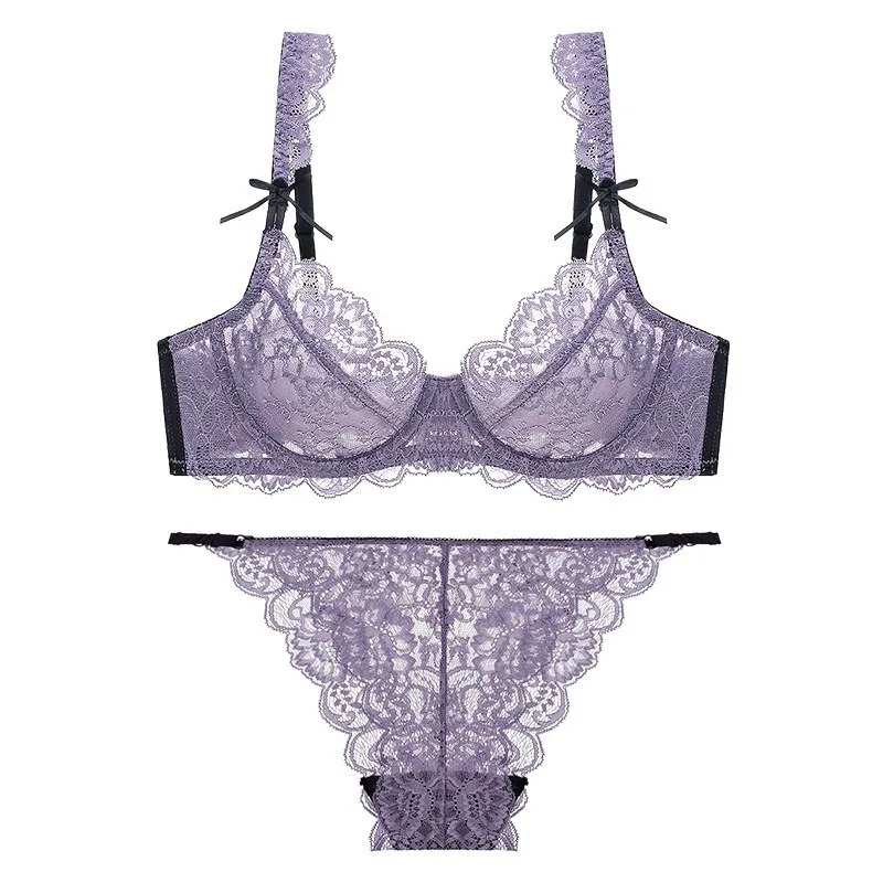 Sexy Lace Bras Women Underwired BH Hollow Out Bra Bralette Womens Underwear Delicate Embroidery Lingerie Brassiere