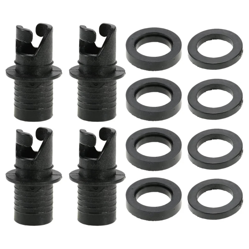 652F 4Pcs Inflatable Kayak Pump Adapter Paddle Board Air Pumps Hose Adapter for Inflatables Foot Pump Kayak Air Valves Adapter