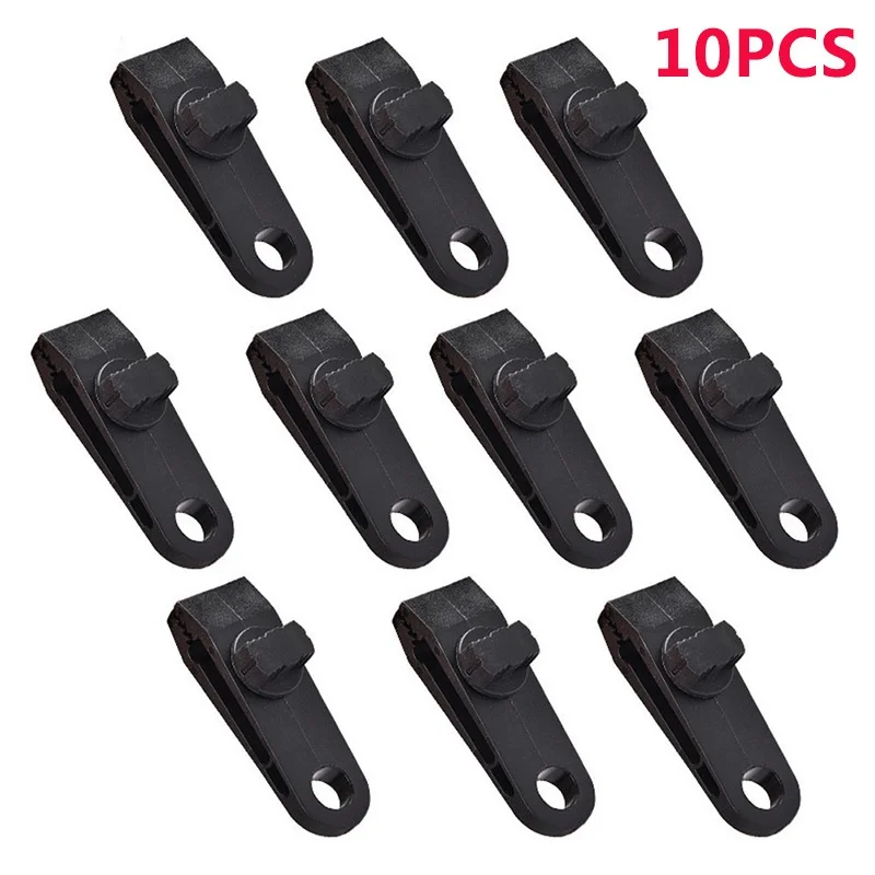 

10 Pcs Black Heavy Duty Tarp Clips Shark Tent Fasteners Clips Holder for Car Covers