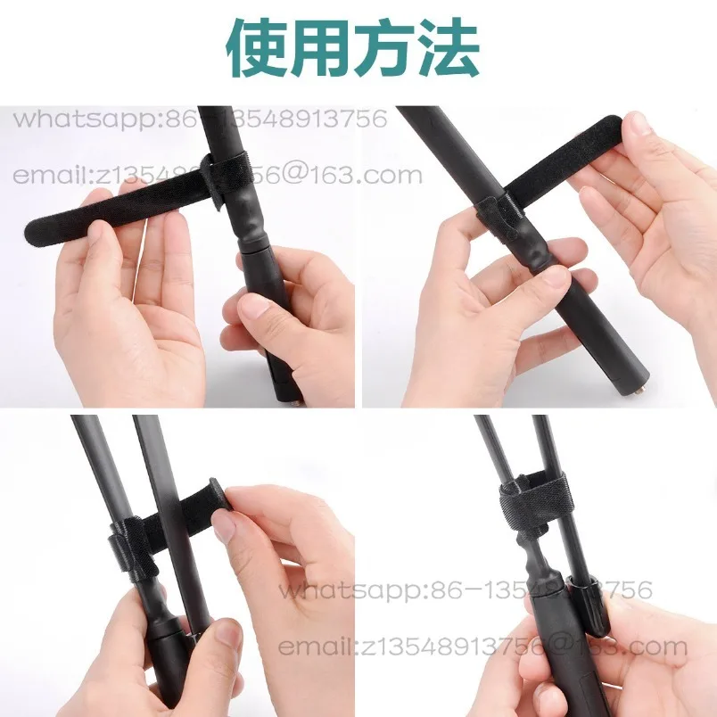 UV double-segment folding folding ruler antenna, outdoor handheld walkie-talkie handheld antenna