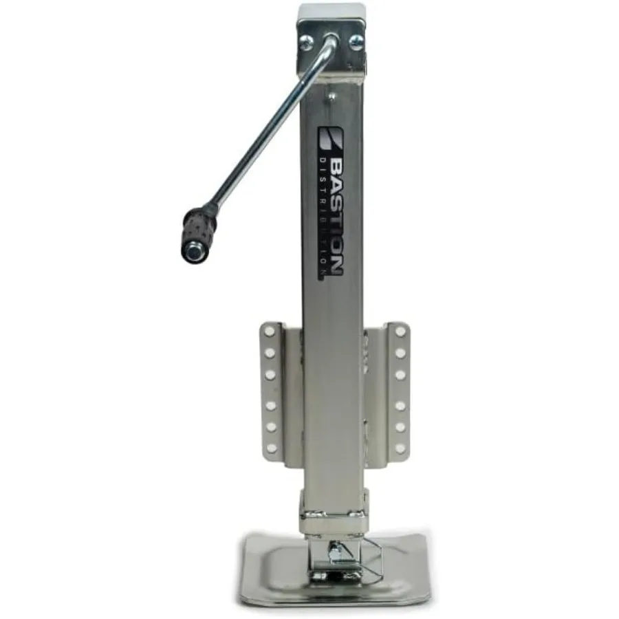 

Heavy Duty Side-Wind Bolt On Jack | 8000lb Load Capacity | Adjustable Drop Leg | Utility Trailer Stabilizing Jack | 25" to 53.5"