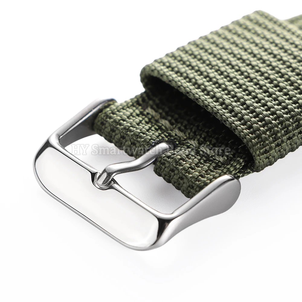 حزام ساعة من النايلون الناعم لسوار المعصم الرياضي العسكري من Seiko لأوميغا لاستبدال رولكس للرجال والنساء سوار معصم مجدول