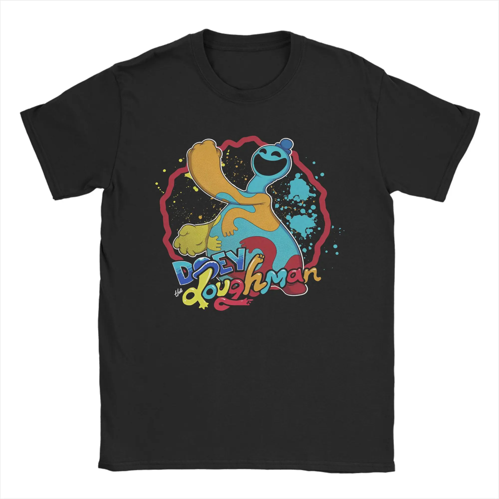 Camiseta Doey Doughman para hombre, camiseta novedosa de algodón puro, camisetas Poppys con cuello redondo, camisetas de manga corta, Idea de regalo