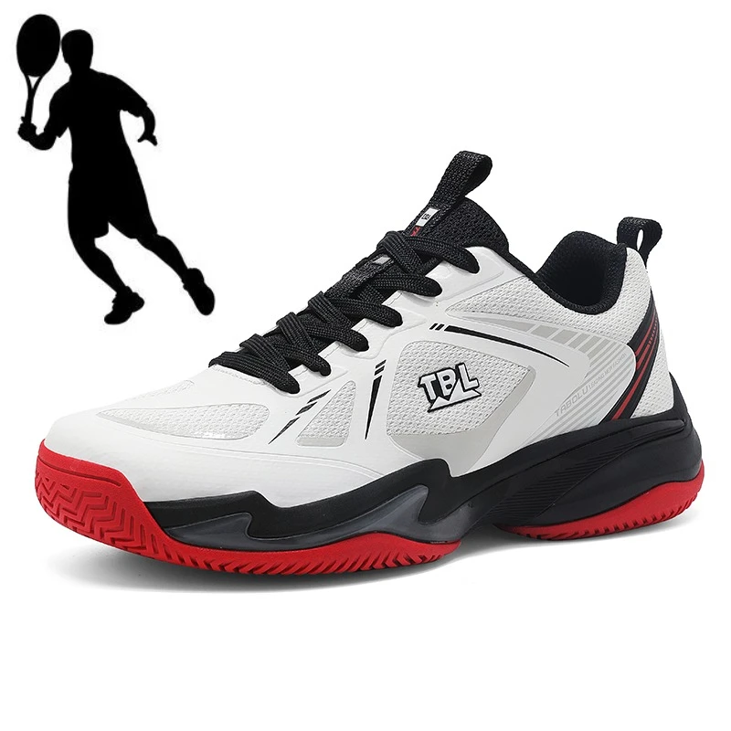 

Professional Tennis Shoes for Men's Outdoor Fitness, Non Slip, Lightweight Mesh, Breathable Badminton Shoes, Sizes 39-44