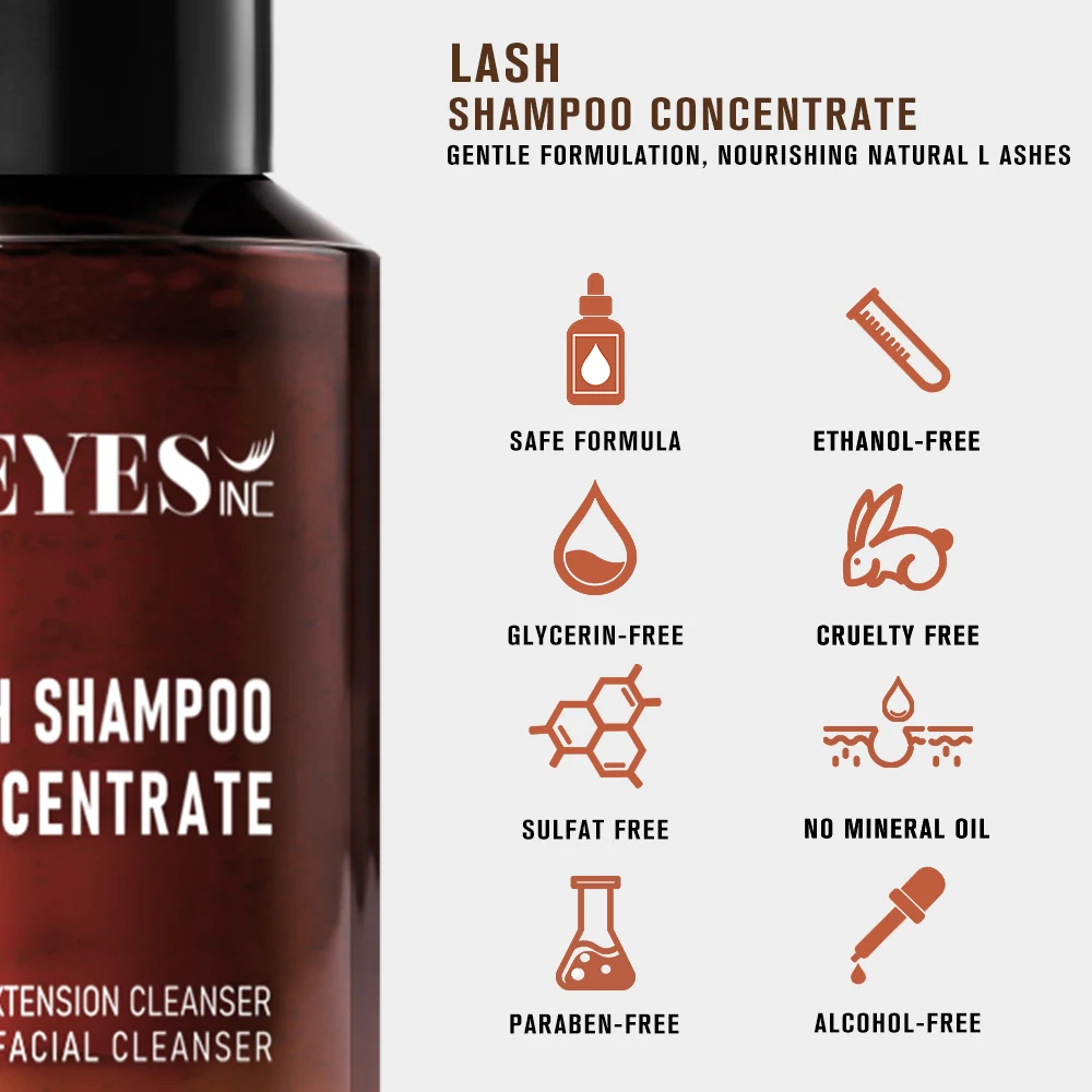 Veyes Inc 100ML Lash Shampoo Concentrate Veyelash Large Amount Simple Operation Non -irritating Odor Healthy