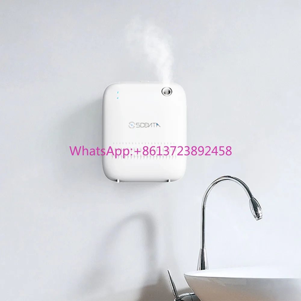 

SCENTA Hotel Auto Air Essential Oil Perfume Diffuser with Remote Control,Large Area Waterless Cold Mist Scent Diffuser for Hotel