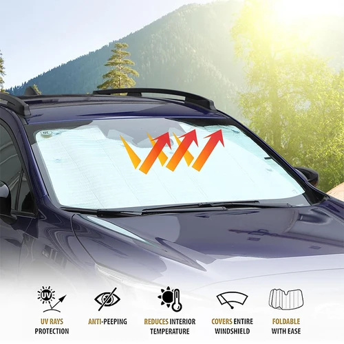 Imagen 2 del producto Parasol de protección UV para ventana delantera de coche, accesorios interiores para Subaru Crosstrek 2024