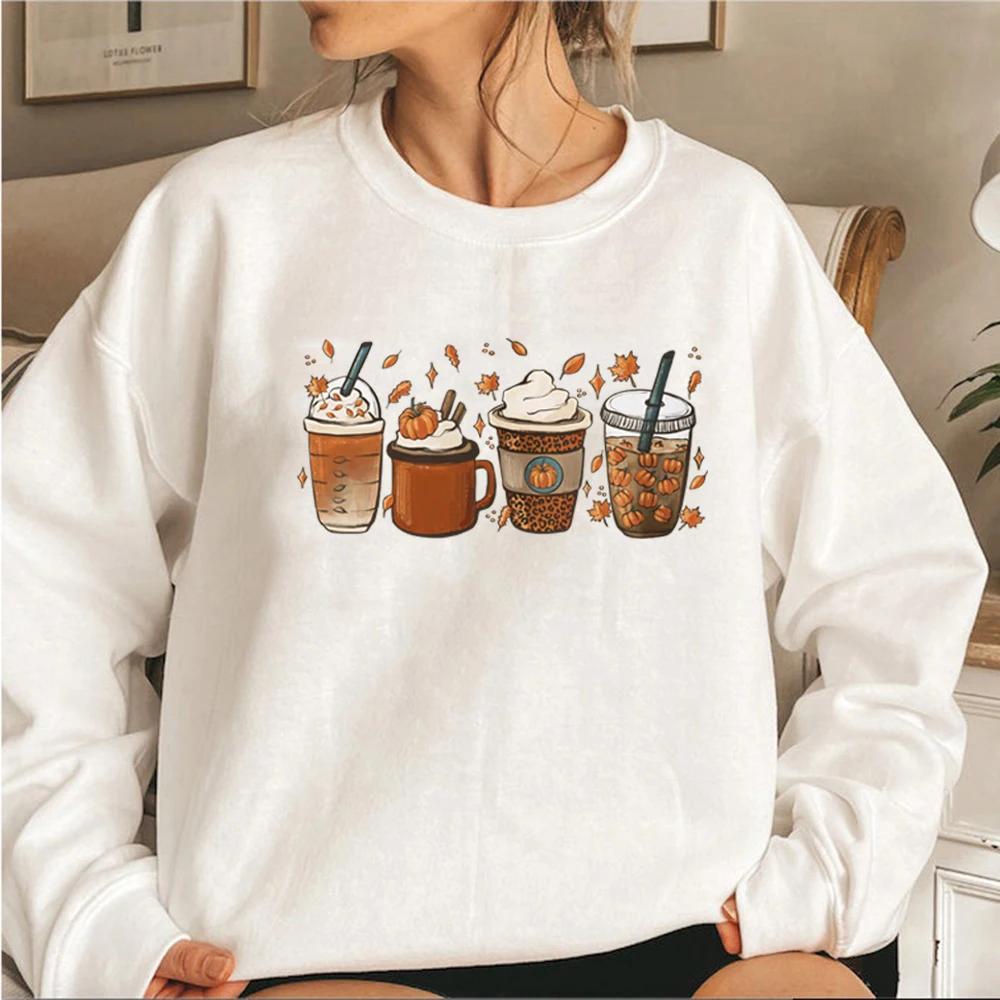 

Fall Coffee Sweatshirt for Women Vintage Thanksgiving Sweater Fall Crewneck Pumpkin Spice Sweatshirt Halloween Pullovers Hoodie